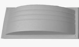 Форма пластиковая "Подступенок для ступени полукруглой"