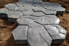 Формы пласт. для плитки "Каменная роза малая"