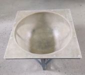 Форма из стеклопластика для полусферы бетонной №2