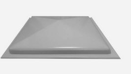 Форма пласт. Крышка на столб  2.33