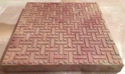 Формы пласт. для плитки "Циновка 50"